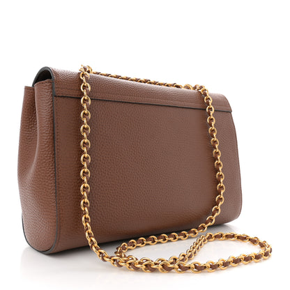 Mulberry Small Classic Grain Calfskin Medium Lily Flap Oak 3 of 10