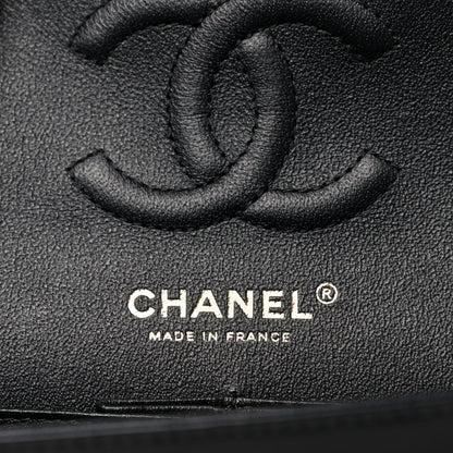 Chanel Lambskin Chevron Quilted Small Double Flap Black 6 of 14