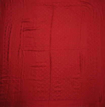 Louis Vuitton Silk Wool Monogram Shawl Pomme D'Amour 1 of 5