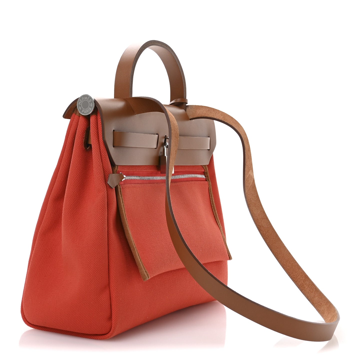Vache Hunter Toile Herbag Zip Retourne 31 PM Orange Mecano Fauve