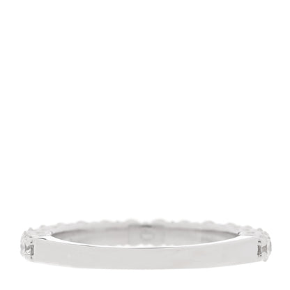 Parker & West by FASHIONPHILE 14K White Gold Diamond 0.56ctw Half Eternity Band Ring 46 3.75 3 of 4