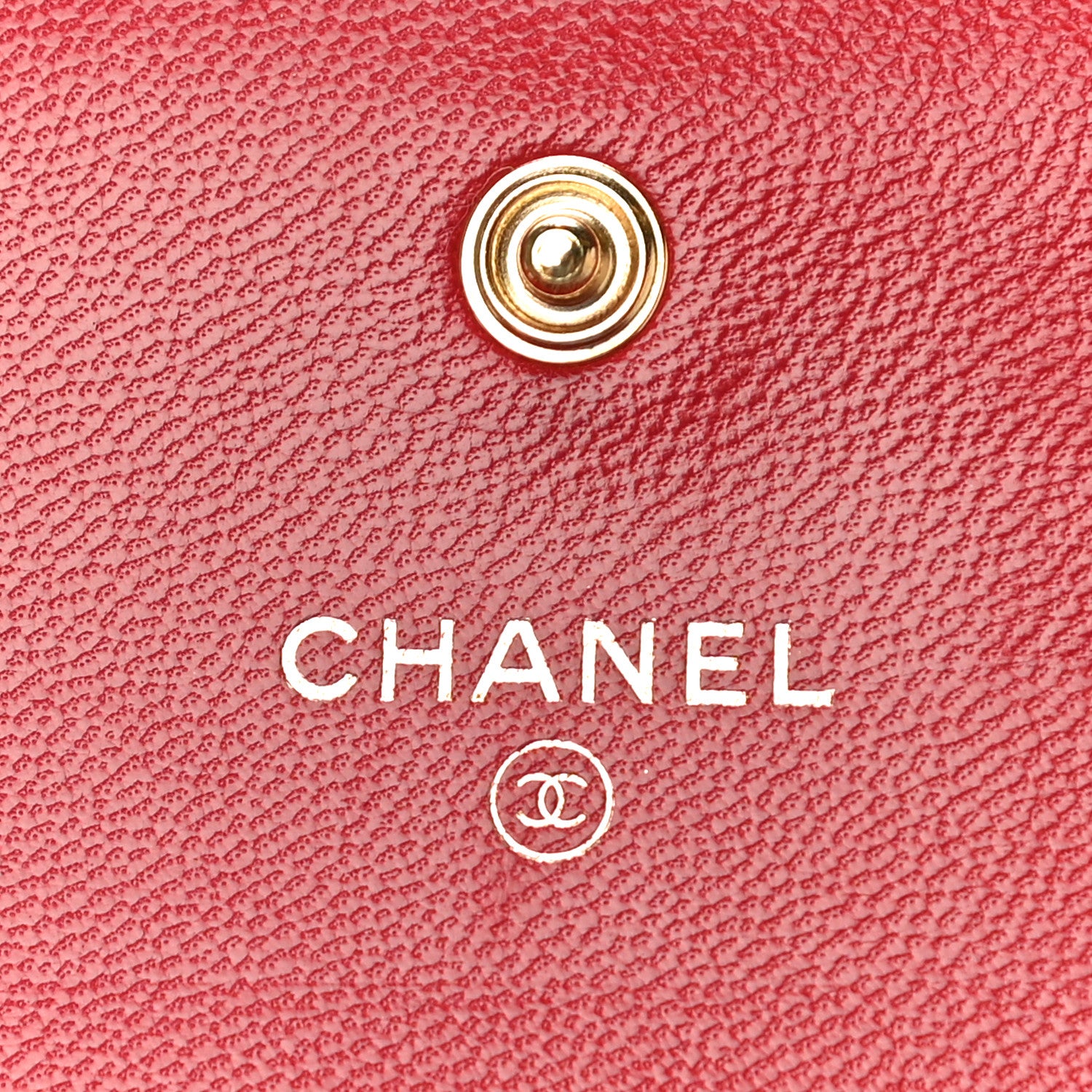 Chanel Goatskin Quilted Chanel 19 Flap Wallet Red 5 of 11