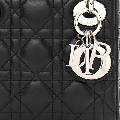 Christian Dior Lambskin Cannage Mini Lady Dior Black 8 of 12