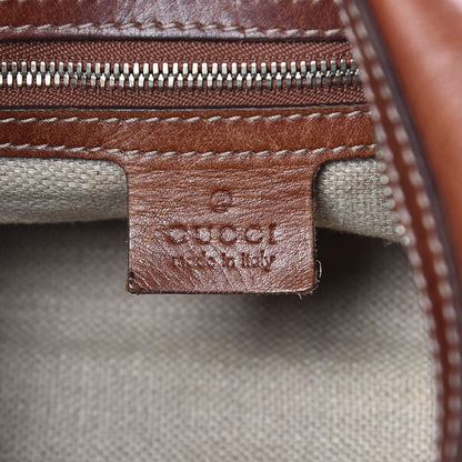 Gucci Calfskin Bamboo Horsebit Hobo Brown 6 of 19