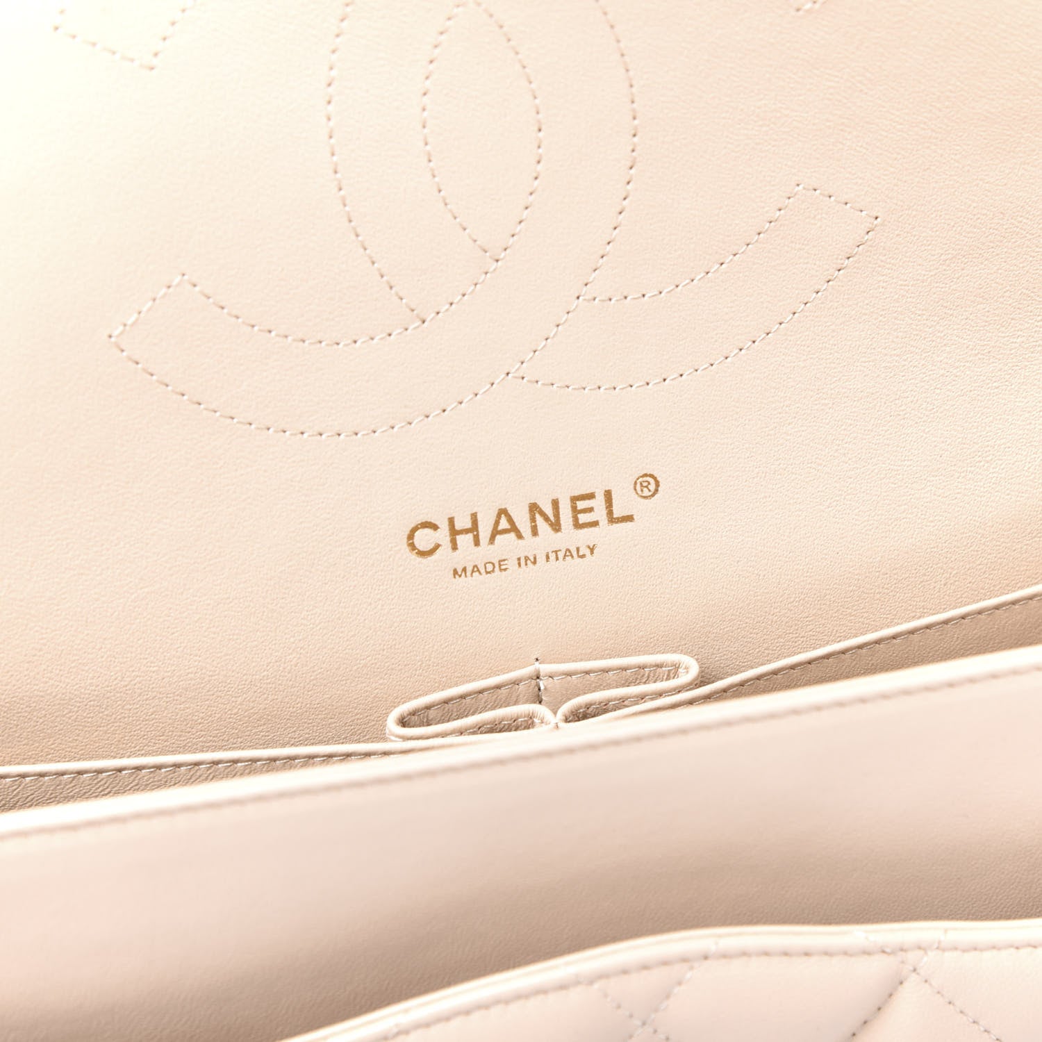 Chanel Lambskin Quilted Jumbo Double Flap Light Beige 7 of 11
