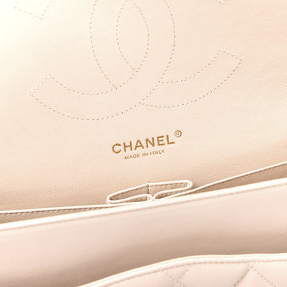 Chanel Lambskin Quilted Jumbo Double Flap Light Beige 7 of 11