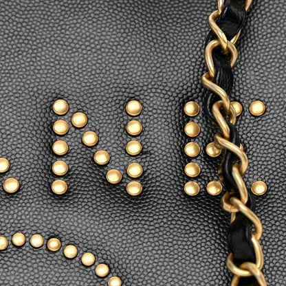 Chanel Caviar Medium Studded Deauville Tote Black 13 of 13