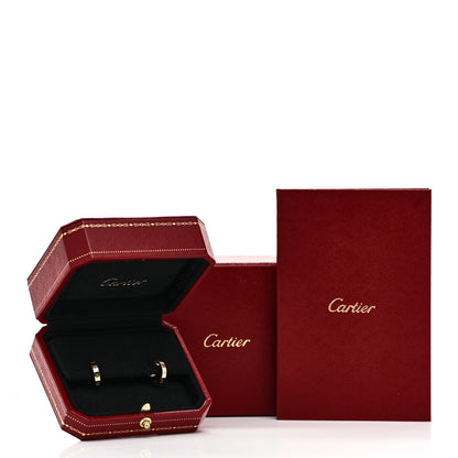 Cartier 18K Yellow Gold Small LOVE Hoop Earrings 6 of 6