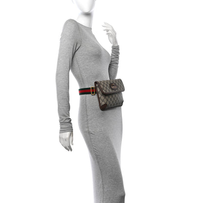 Gucci GG Supreme Monogram Neo Vintage Web Belt Bag Brown 2 of 11