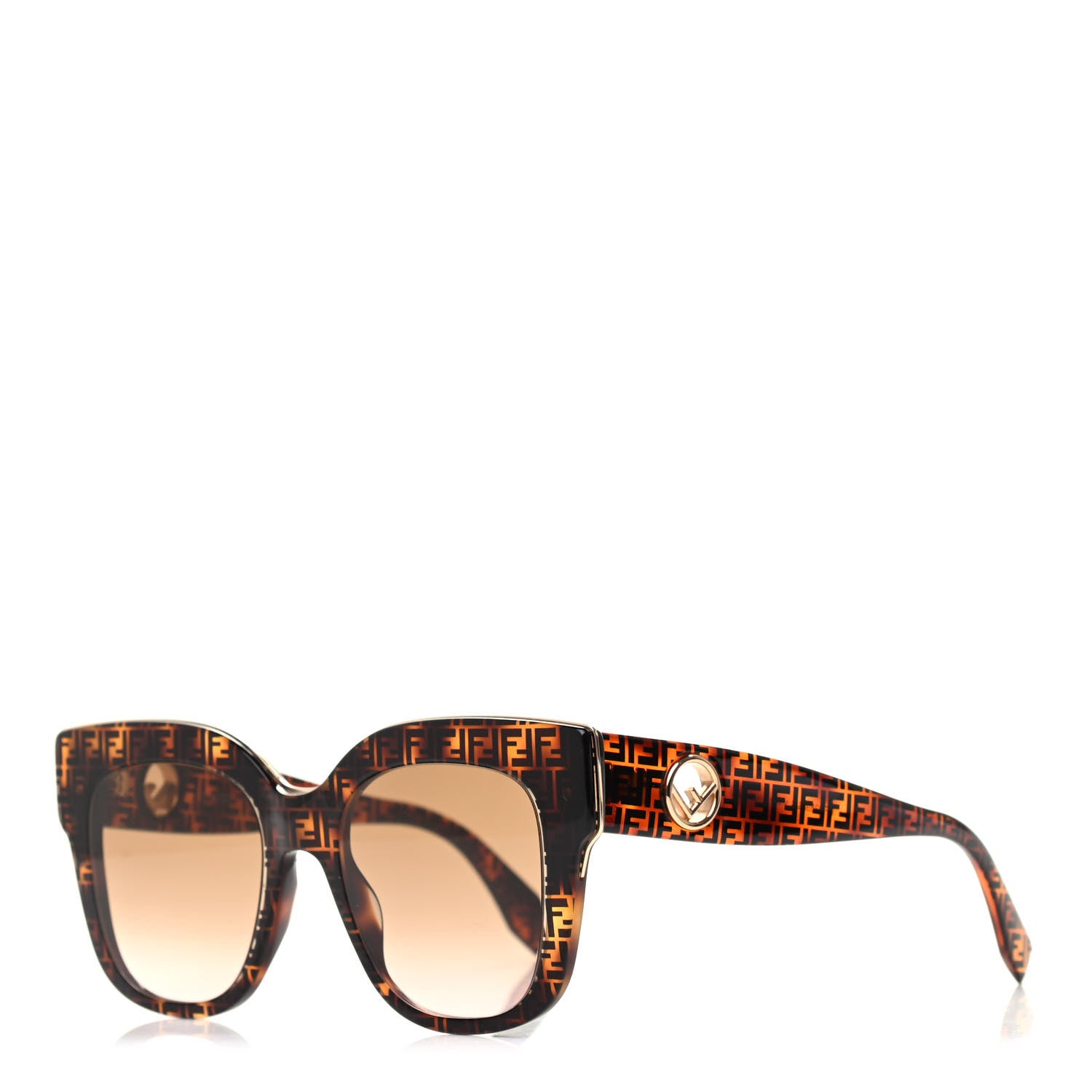 Fendi Acetate F is Fendi FF Sunglasses 0359/S Tortoise Camouflage 1 of 7