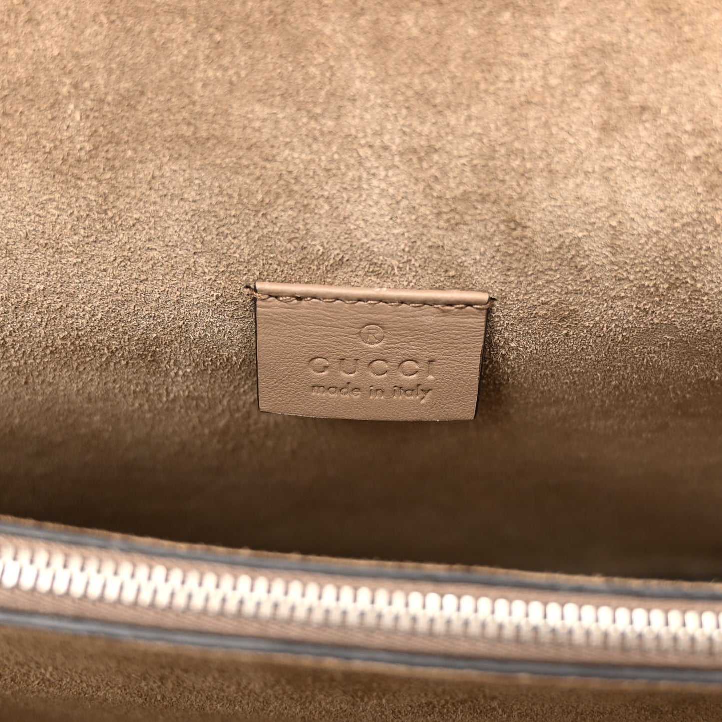 GG Supreme Monogram Medium Dionysus Shoulder Bag Taupe