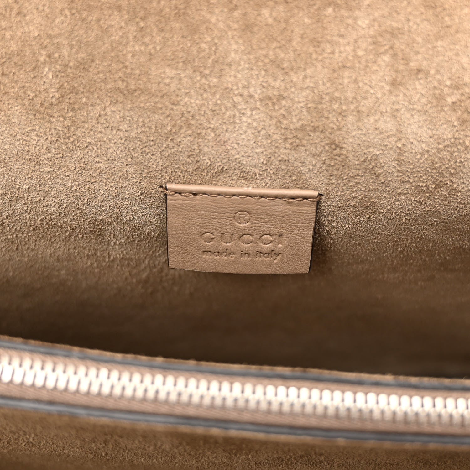 Gucci GG Supreme Monogram Medium Dionysus Shoulder Bag Taupe 6 of 13