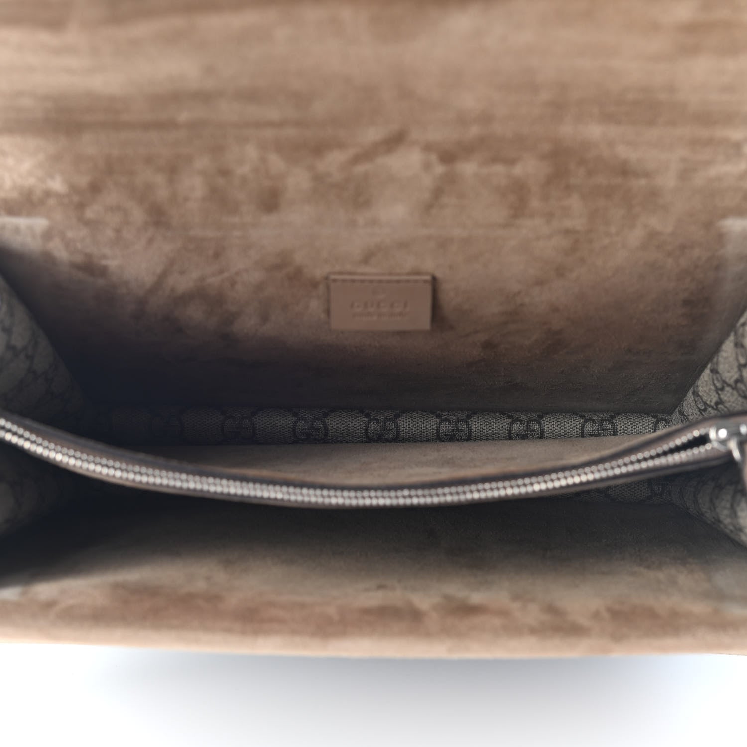 Gucci GG Supreme Monogram Medium Dionysus Shoulder Bag Taupe 5 of 9