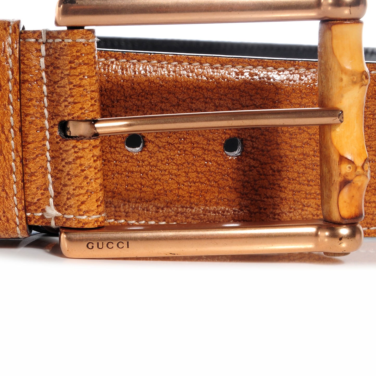 Monogram Bamboo Buckle Belt 80 32