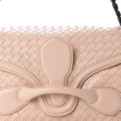 Bottega Veneta Nappa Intrecciato Rialto Shoulder Bag Flamingo 9 of 9