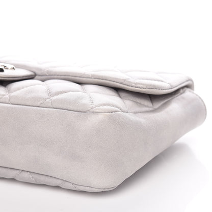 Chanel Rubber Quilted Lambskin Medium Coco Rain Flap Grey 6 of 14