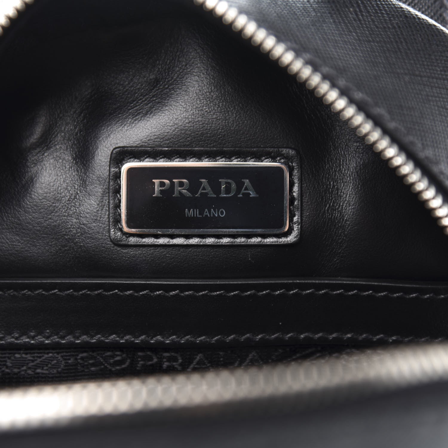 Prada Saffiano Sling Backpack Black 7 of 8