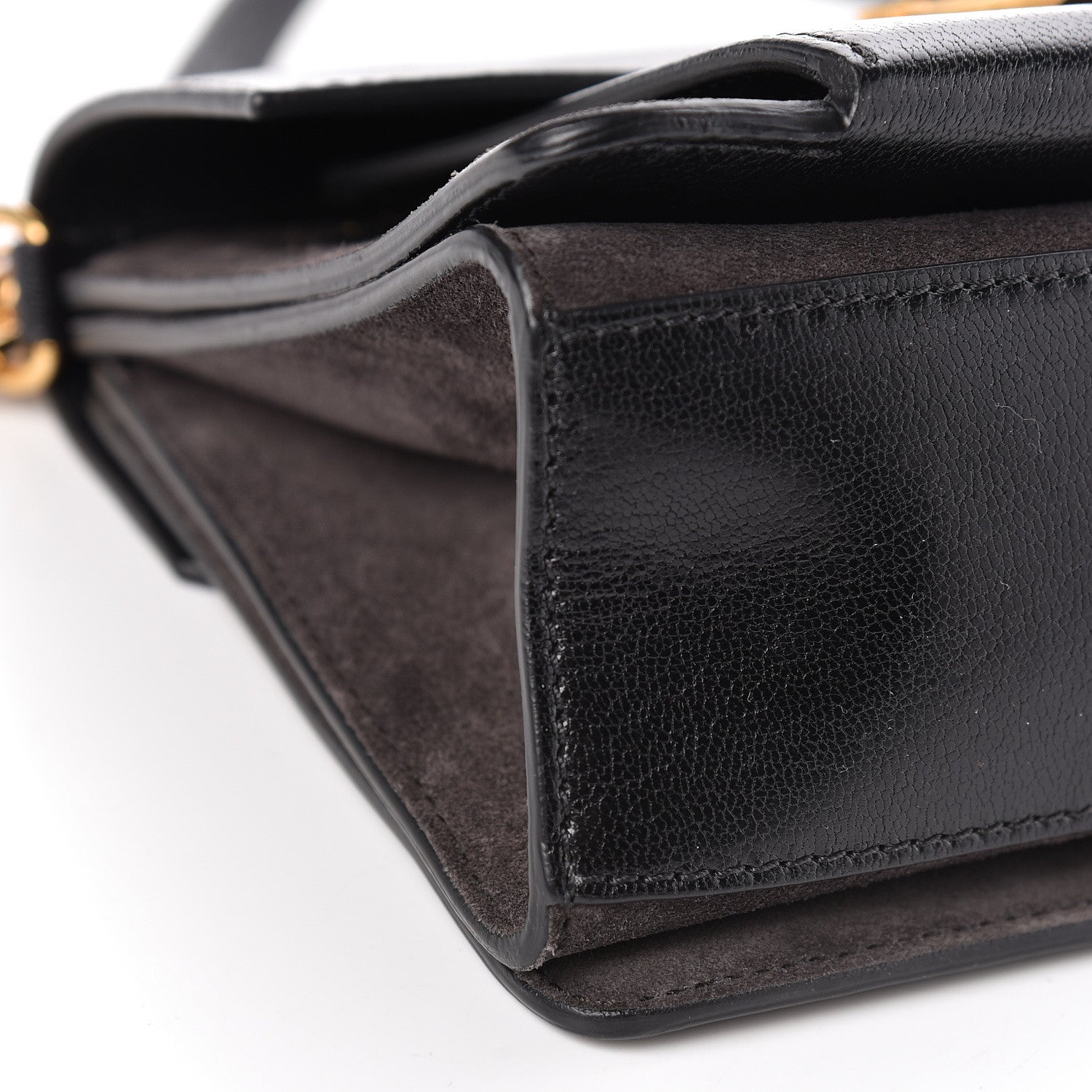 Givenchy Goatskin Suede Small GV3 Shoulder Bag Black 8 of 11