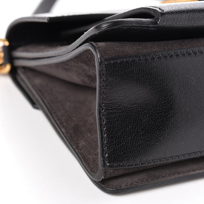 Givenchy Goatskin Suede Small GV3 Shoulder Bag Black 8 of 11