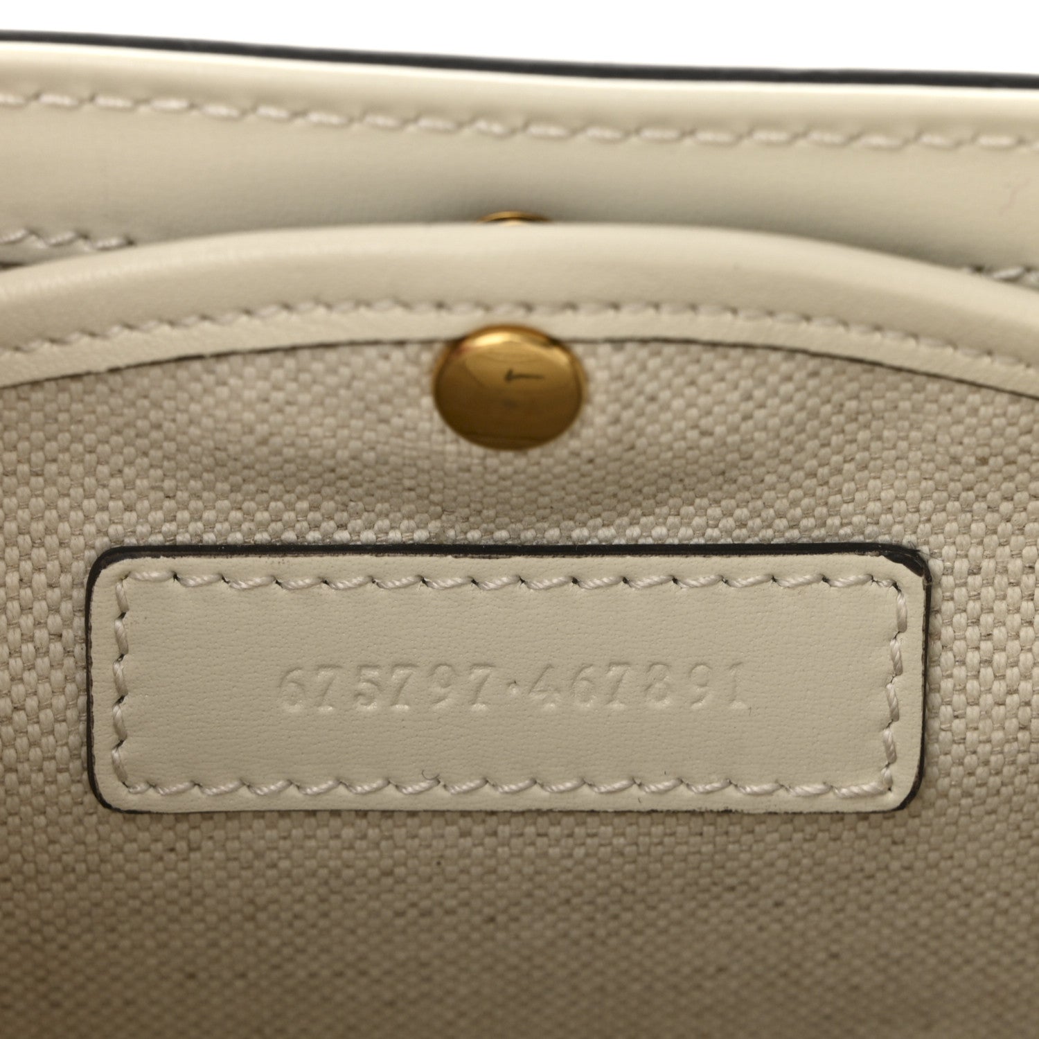Gucci Calfskin Web Geometric Print Small Bamboo 1947 Top Handle Bag White Multi 8 of 11