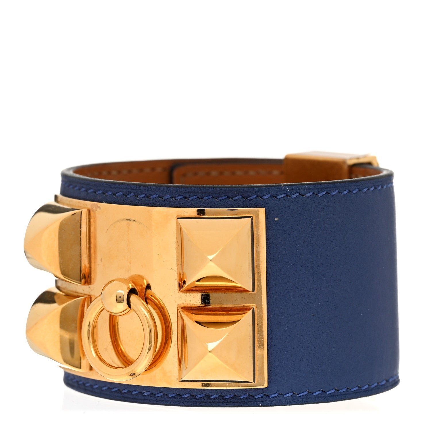 Hermes Swift Collier de Chien CDC Bracelet T2 Bleu Agate 1 of 6