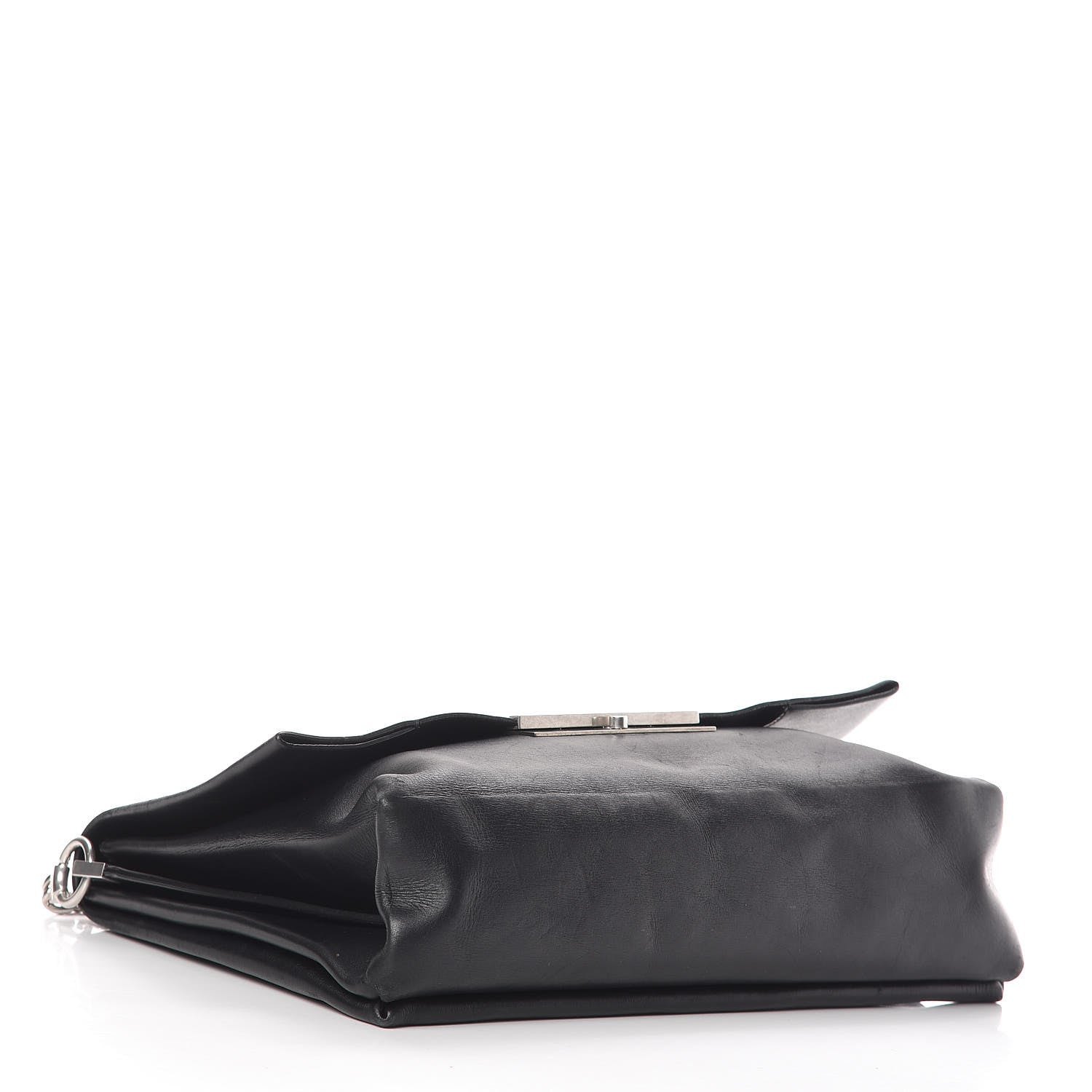Celine Smooth Calfskin Blade Chain Flap Black 4 of 17
