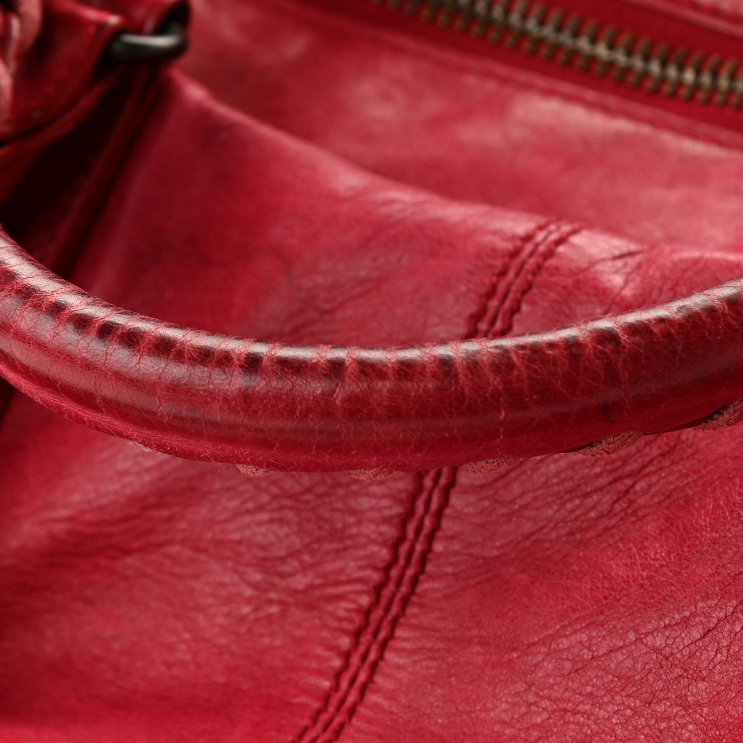 Balenciaga Agneau Classic Hardware Weekender Rouge Coquelicot 10 of 13