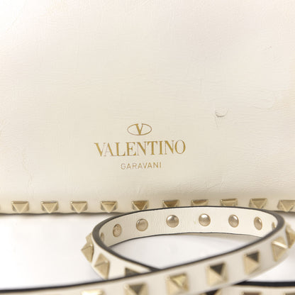 Valentino Garavani Vitello Medium Rockstud Tote Ivory 7 of 11