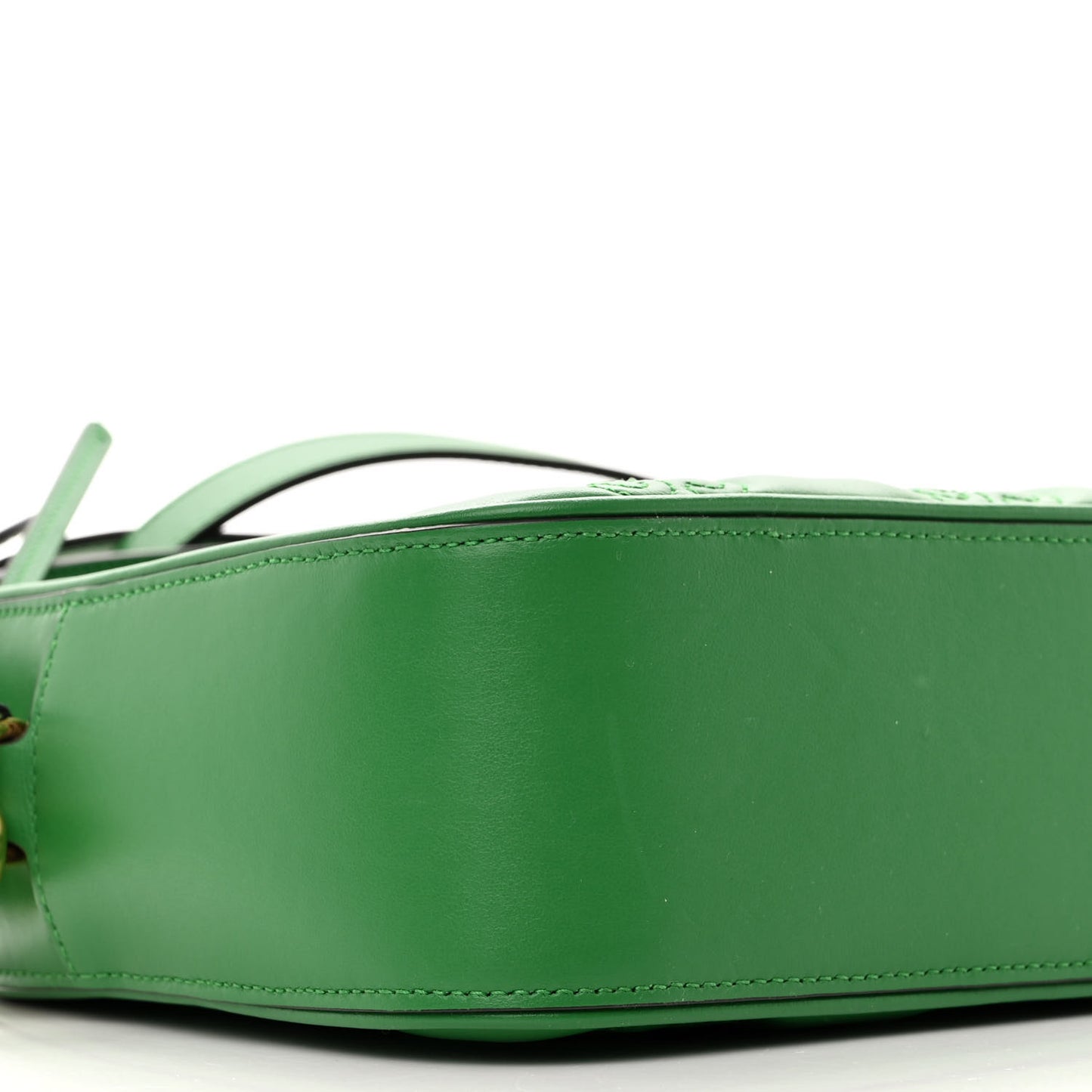 Calfskin GG Matelasse Shoulder Bag Spring Green Natural