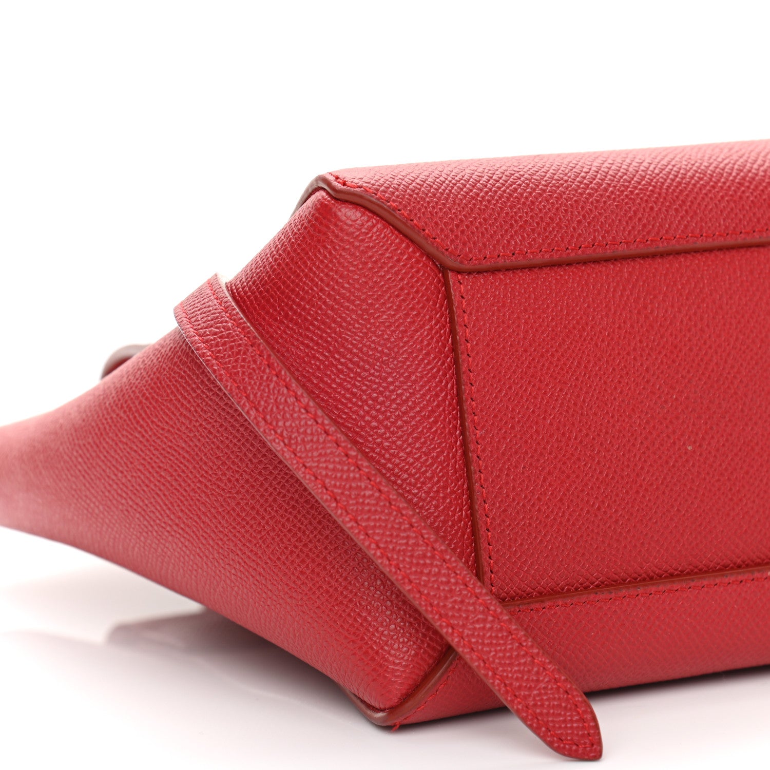 Celine Grained Calfskin Nano Belt Bag Coquelicot 9 of 14