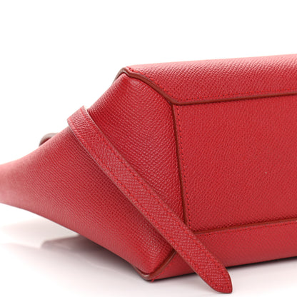 Celine Grained Calfskin Nano Belt Bag Coquelicot 9 of 14