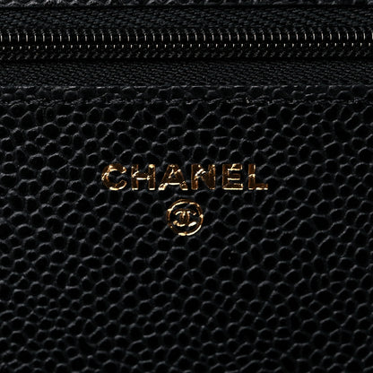 Chanel Caviar Quilted Wallet On Chain WOC Black 6 of 11