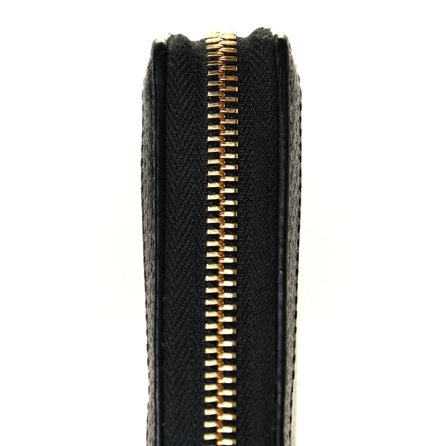 Calfskin Web Ophidia Zip Around Wallet Black