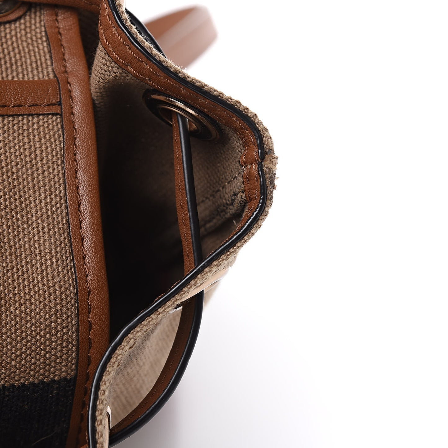 Overdyed Canvas Mega Check Medium Chiltern Backpack Tan