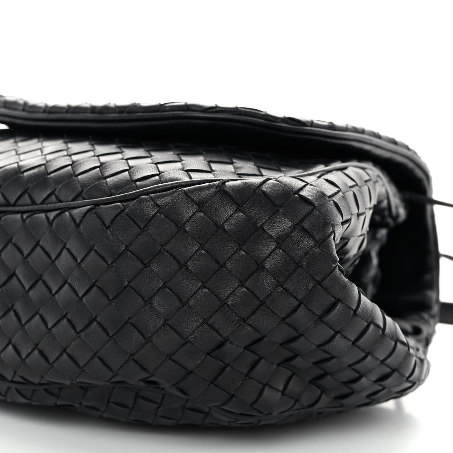 Nappa Intrecciato Messenger Bag Black