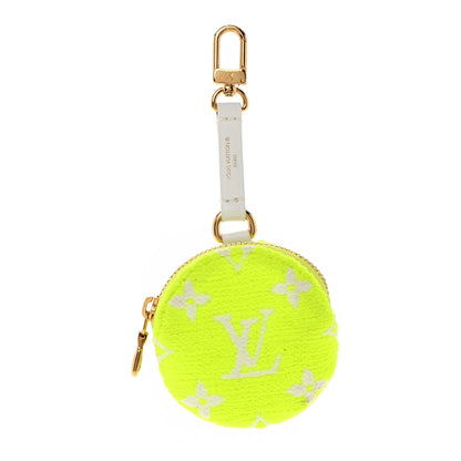 Louis Vuitton Fabric LV Match Ellipse BB Round Coin Purse Yellow 1 of 5