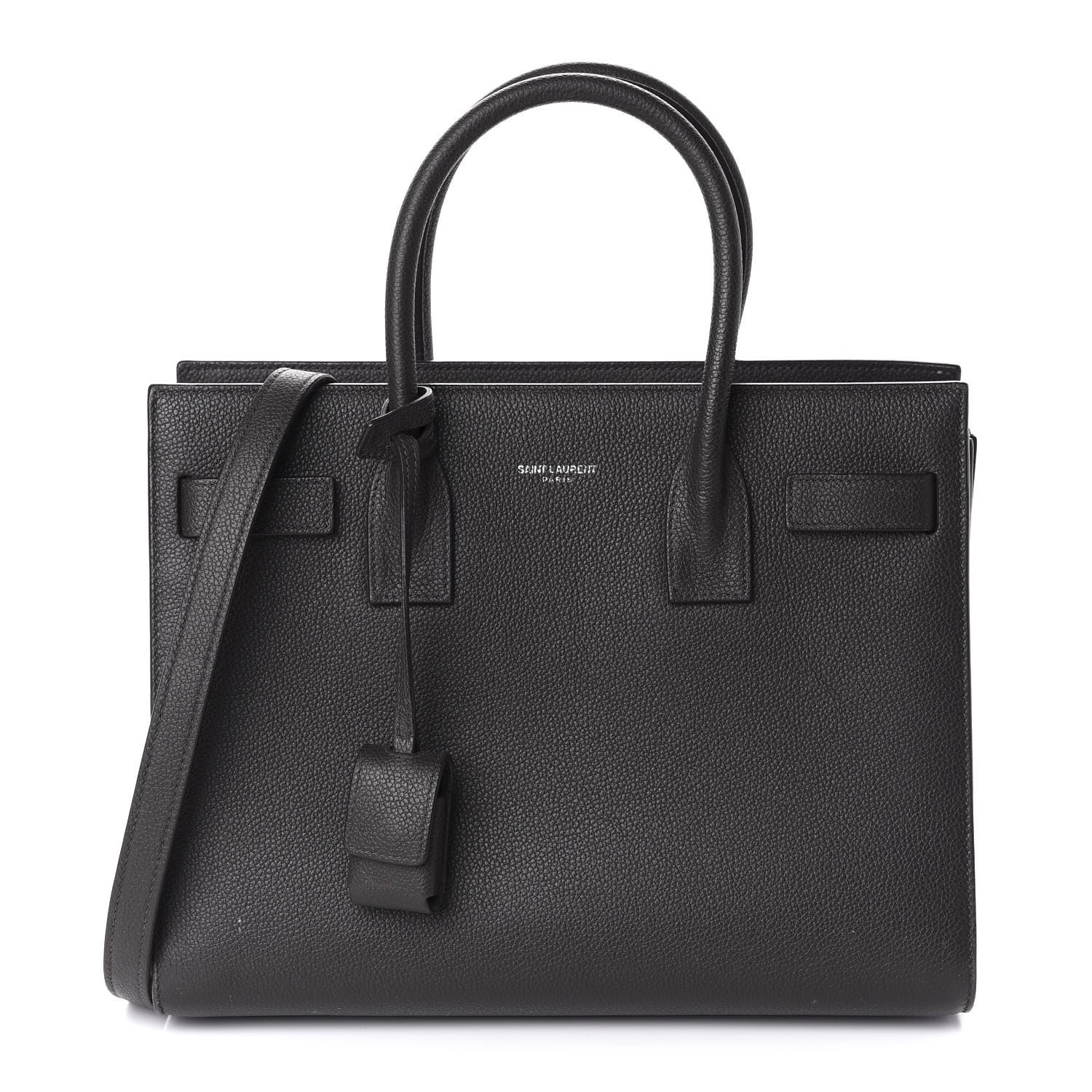 Saint Laurent Grained Calfskin Baby Sac De Jour Black 1 of 20