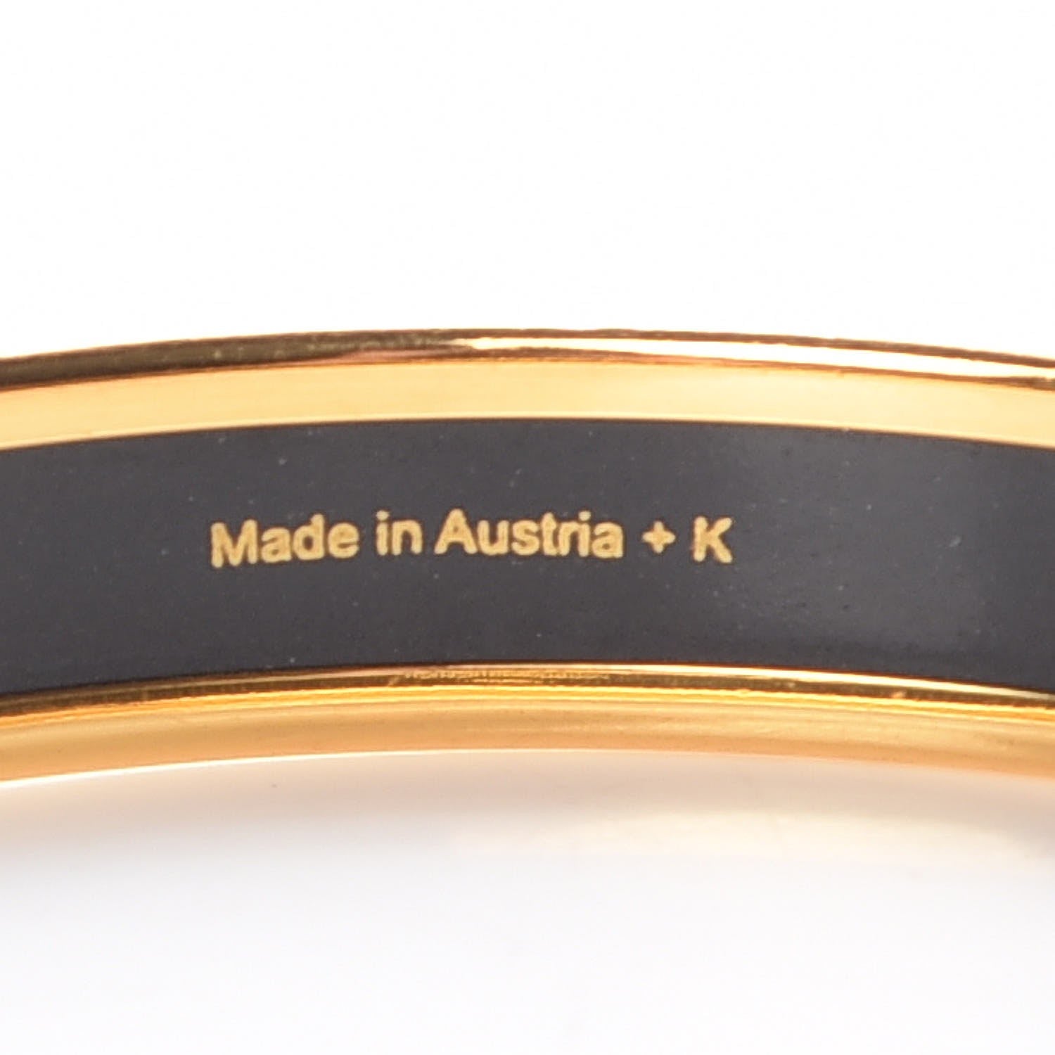Hermes Enamel Printed Narrow Capitales Bracelet 65 4 of 6
