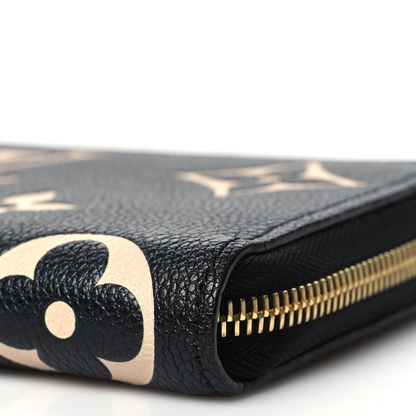 Empreinte Monogram Giant Zippy Wallet Black Beige