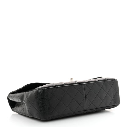 Chanel Caviar Quilted Jumbo Single Flap Black 4 of 14