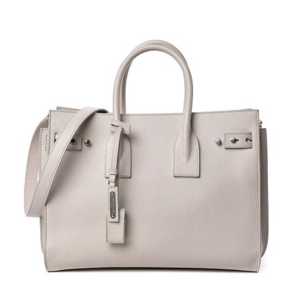 Saint Laurent Grained Calfskin Small Supple Sac De Jour Souris 1 of 13