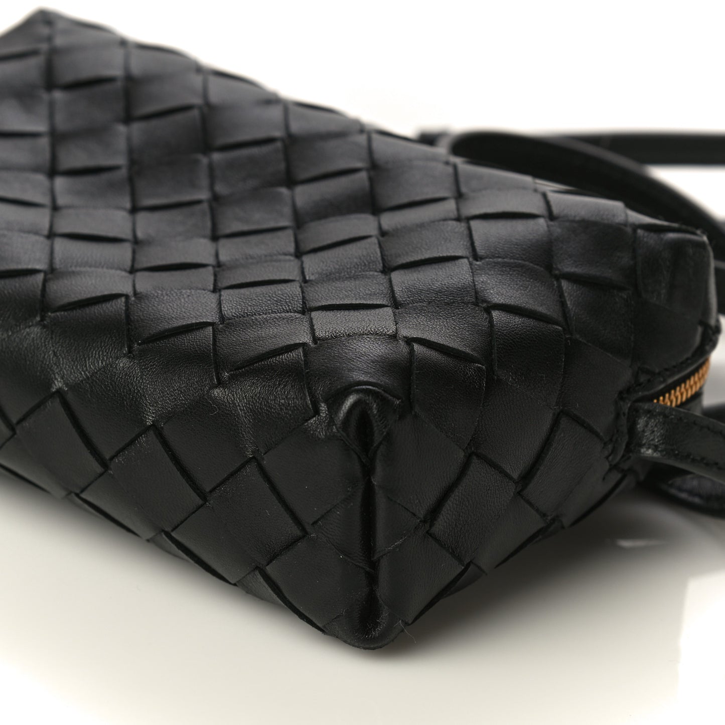 Nappa Intrecciato Mini Crossbody Black
