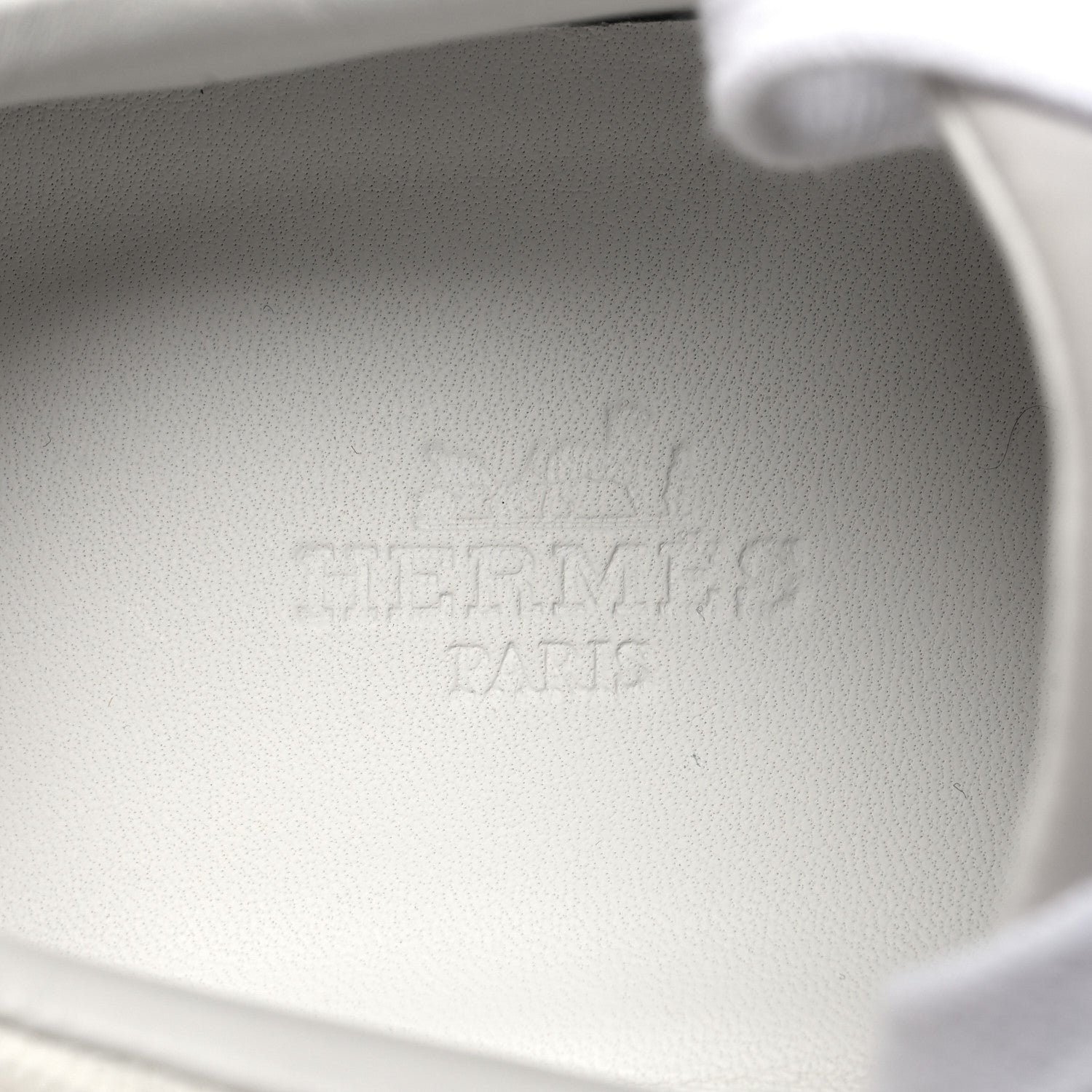 Hermes Technical Canvas Suede Goatskin Bouncing Sneakers 38 White Multicolor 7 of 8