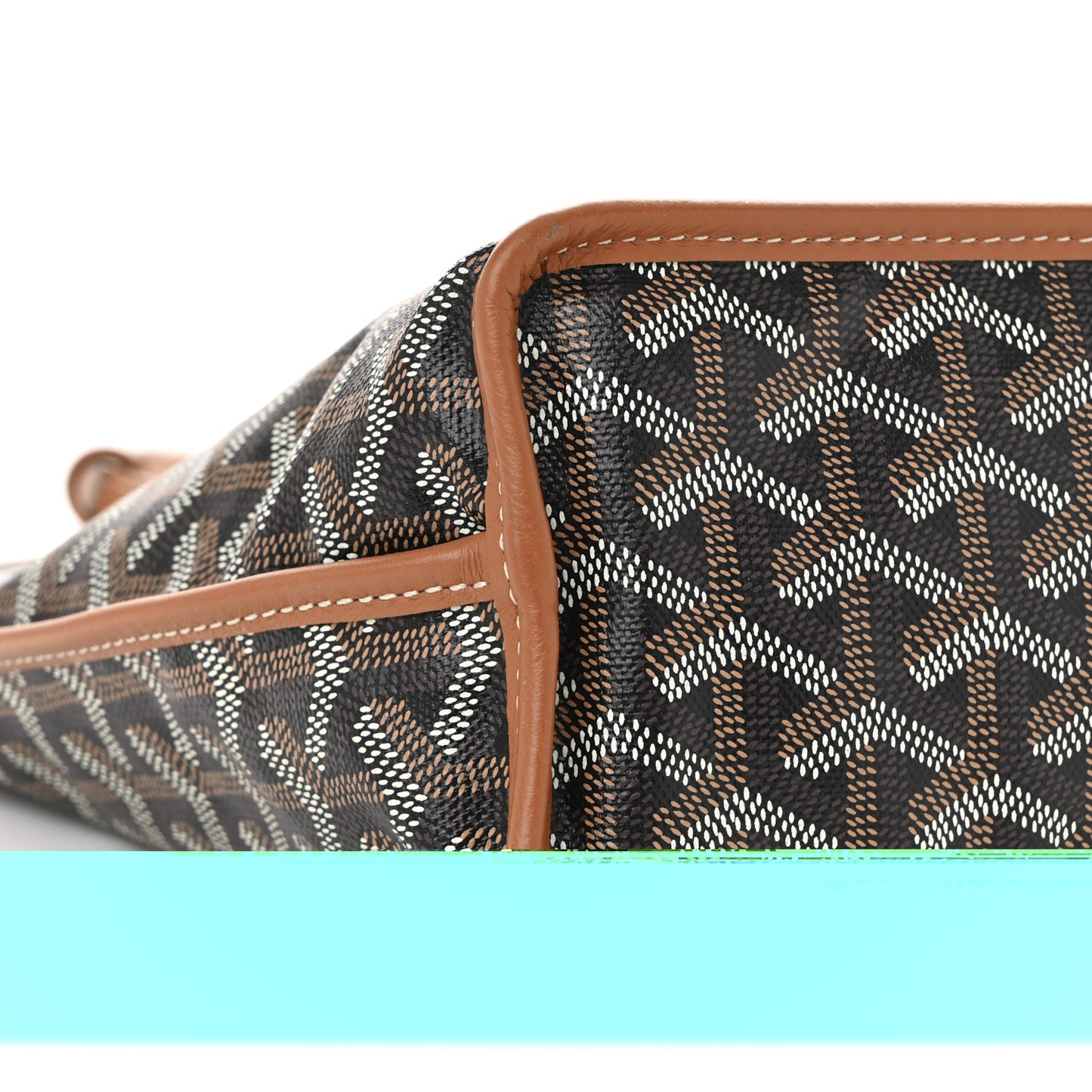 Goyardine Reversible Mini Anjou Black Gold