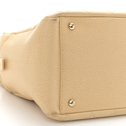 Chanel Caviar Quilted Petit Timeless Tote PTT Beige 9 of 12