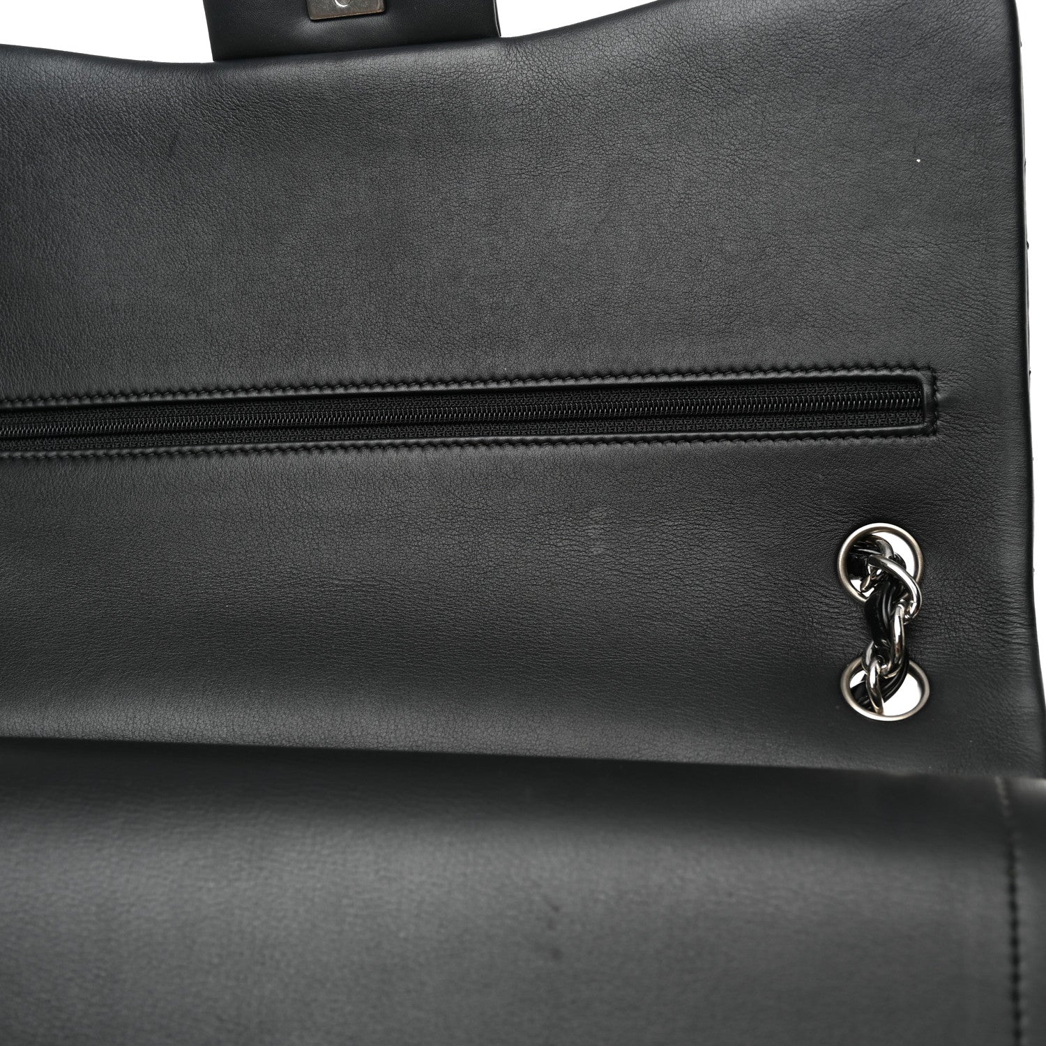 Chanel Patent Quilted Jumbo Double Flap Black 14 of 15