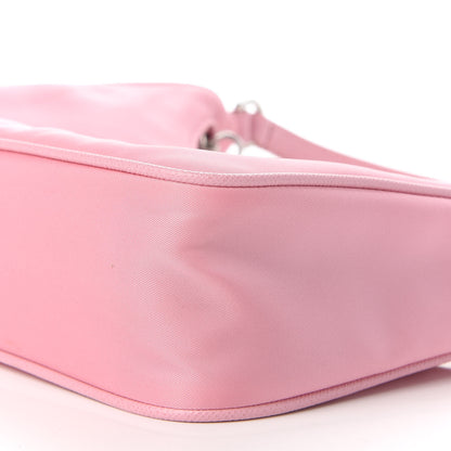 Prada Re-Nylon Saffiano Mini Re-Edition 2005 Bag Rosa 10 of 10