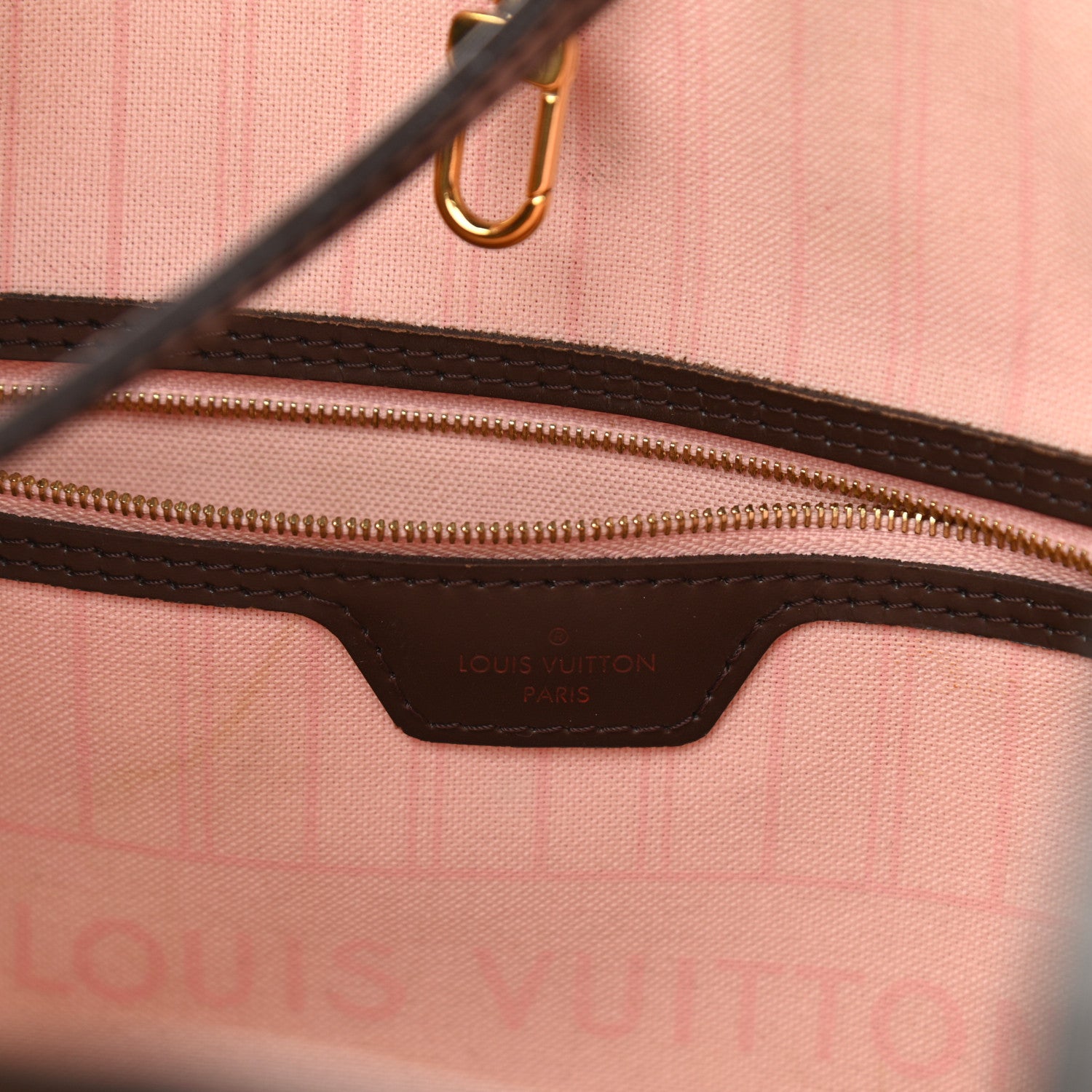 Louis Vuitton Damier Ebene Neo Neverfull MM Rose Ballerine 6 of 13