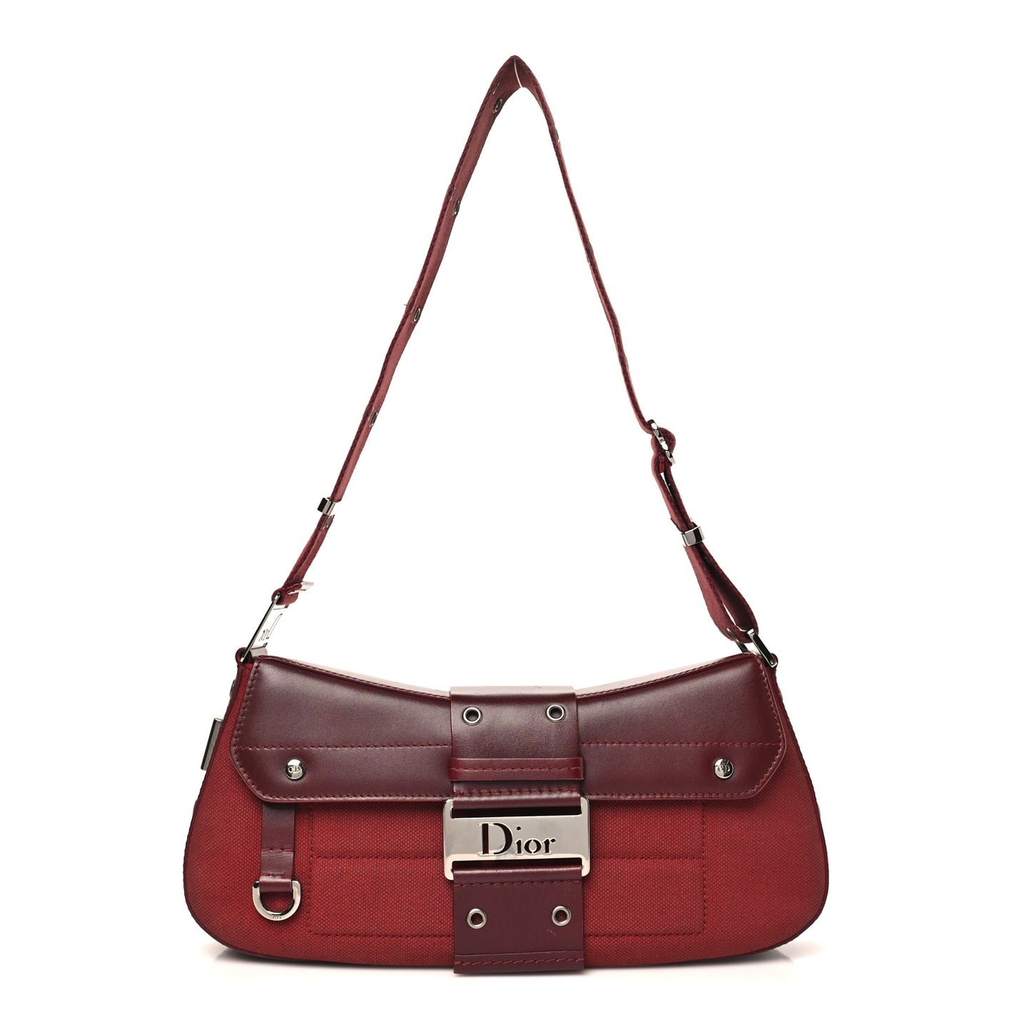 Canvas Calfskin Street Chic Columbus Ave Burgundy
