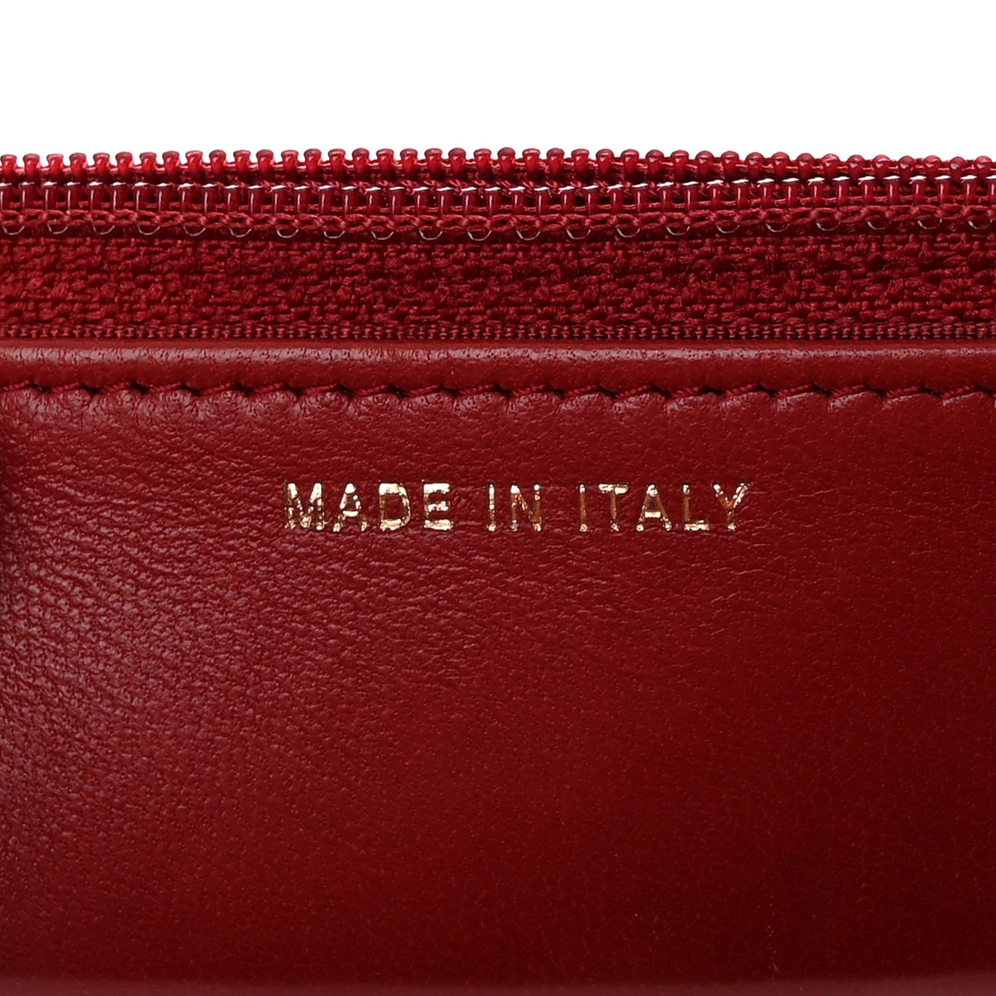 Lambskin Quilted Trendy CC Wallet On Chain WOC Red